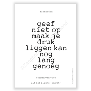 Geef niet op