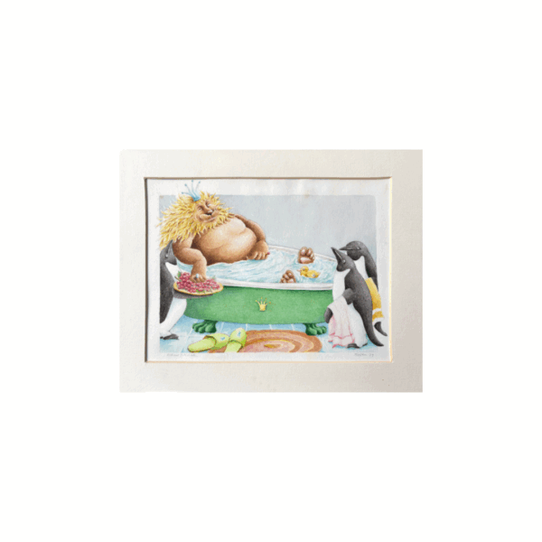 KUNST | Giclee De Leewenkoning in bad