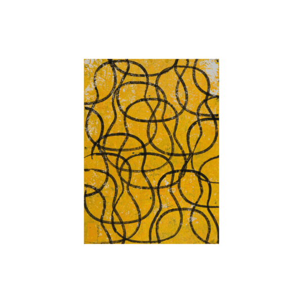 KUNST | Giclee Gitaartrio in Geel