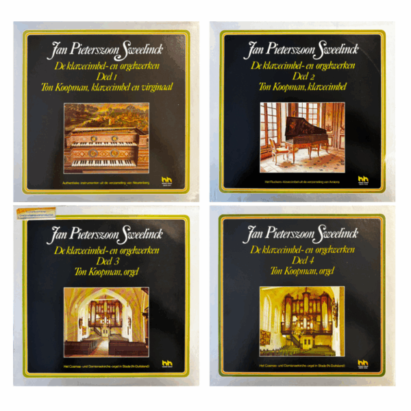 SET VINYL| Jan Pieterszoon Sweelinck, De klavecimbel-en orgelwerken deel 1,2,3,4