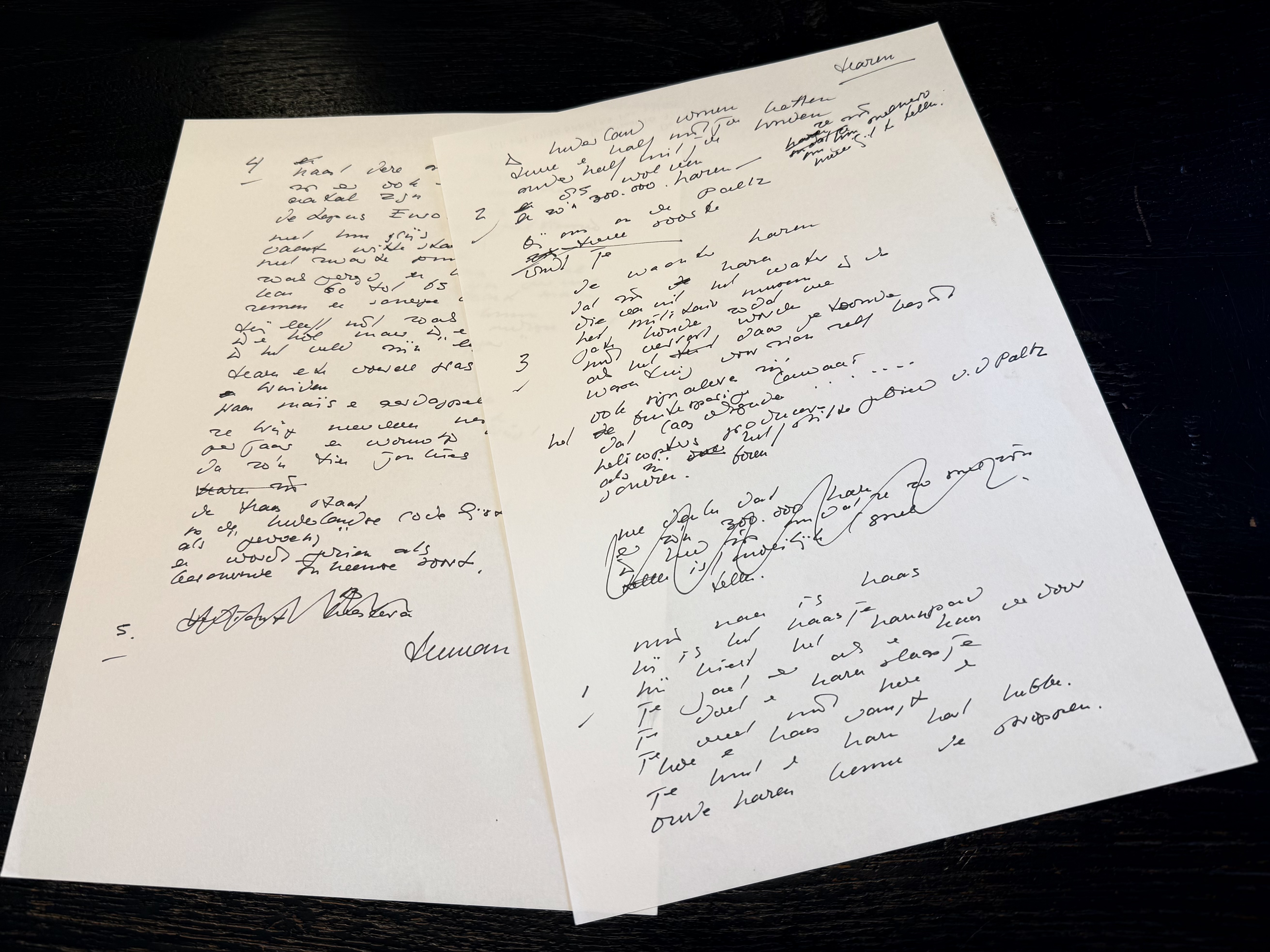 Handgeschreven tekst | Hazen